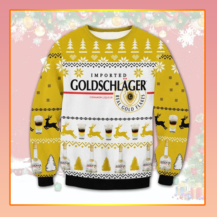 Goldschlager Beer Christmas Ugly Sweater1