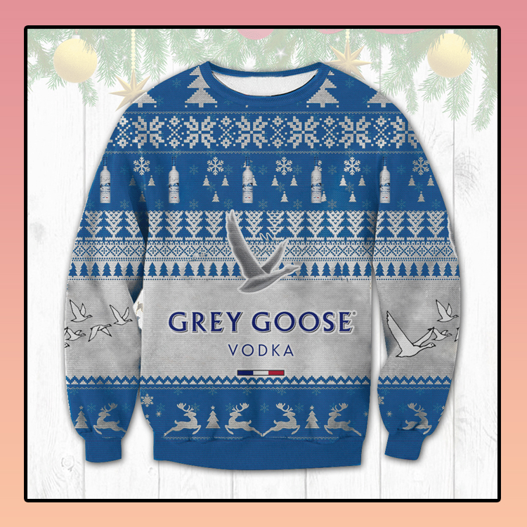 Grey Goose Vodka Beer Christmas Ugly Sweater1
