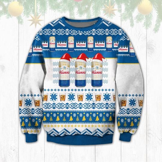 Hamms Beer Christmas Ugly Sweater
