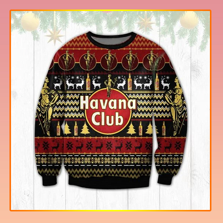 Havana Club Beer Christmas Ugly Sweater1