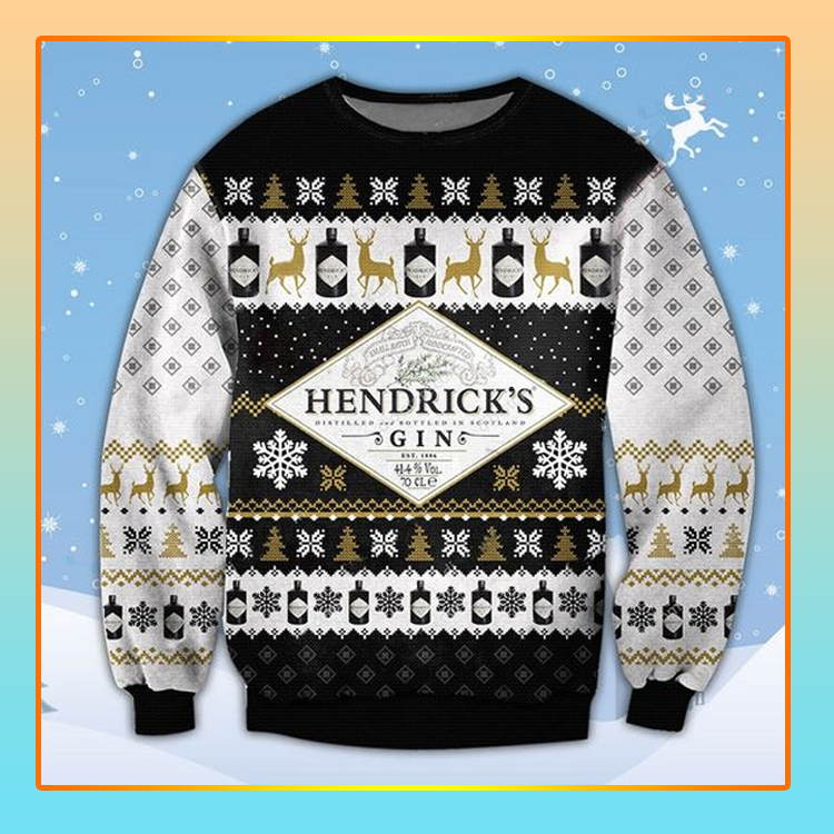 Hendeicks Gin Beer Christmas Ugly Sweater1