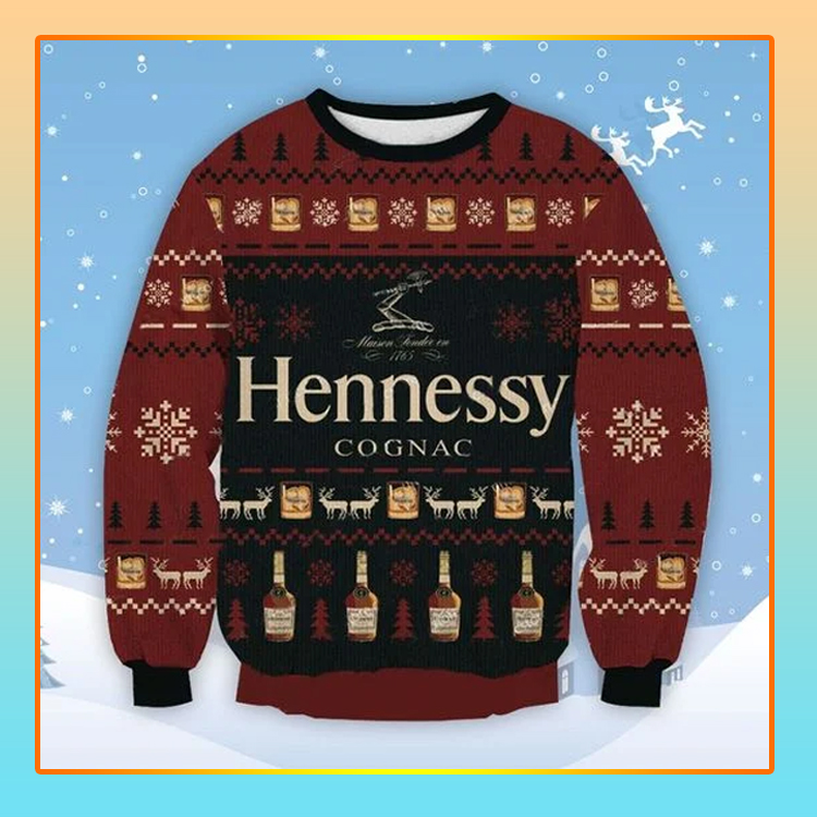 Hennessy Cognac Christmas Ugly Sweater1