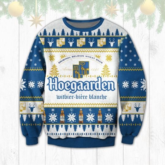 Hoegaarden Beer Christmas Ugly Sweater