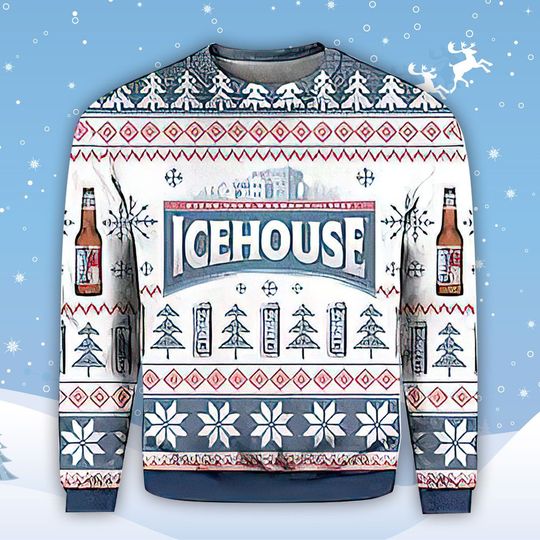 Icehouse Beer Christmas Ugly Sweater