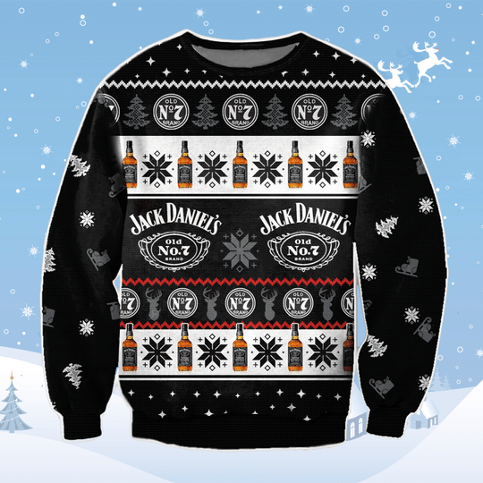Jack Daniels Beer Christmas Ugly Sweater