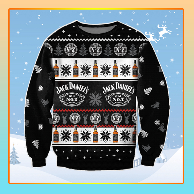 Jack Daniels Beer Christmas Ugly Sweater1