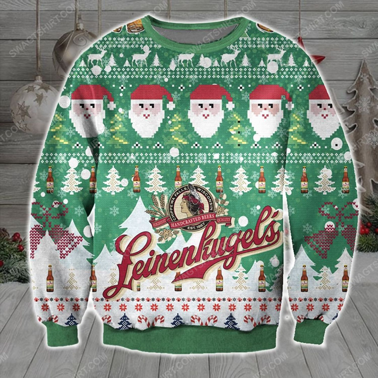 Leinenkugel Beer Christmas Ugly Sweater