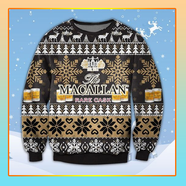 Macallan Rare Cask Beer Christmas Ugly Sweater1