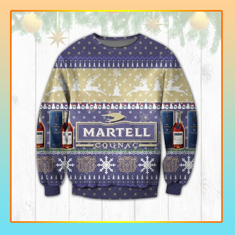 Martell Cognac Beer Christmas Ugly Sweater1