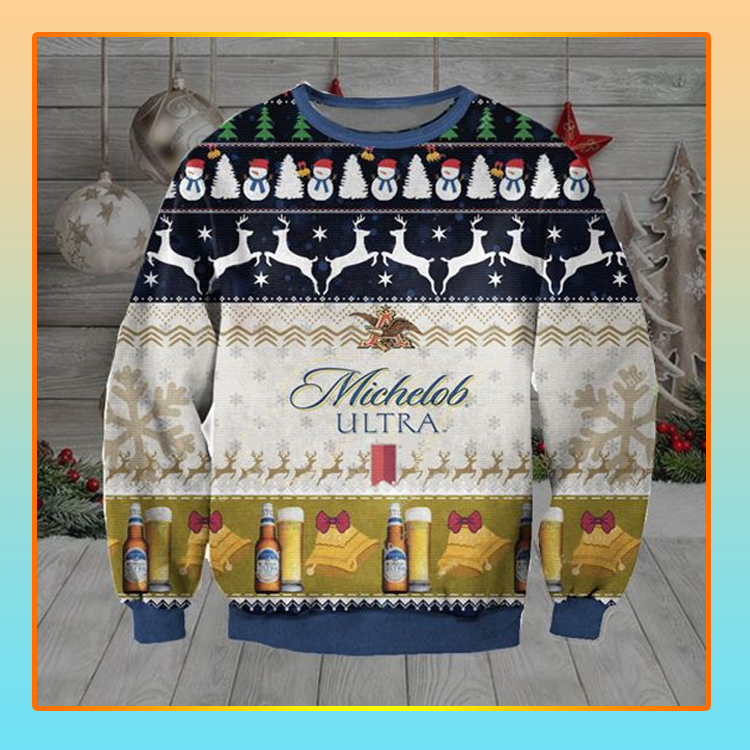 Michelob Ultra Beer Christmas Ugly Sweater4