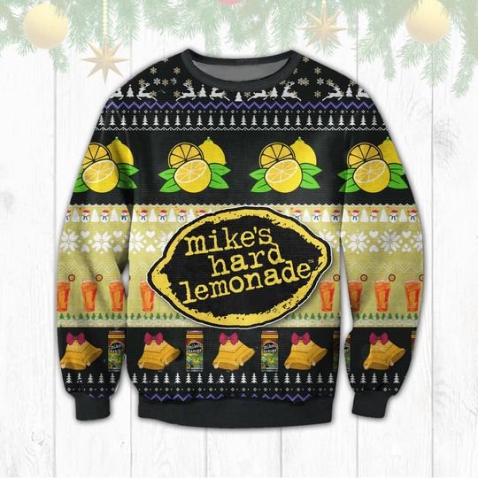 Mikes Hard Lenmonade Christmas Ugly Sweater