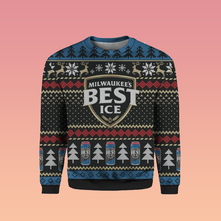 Mikwaukees Best ICE Beer Christmas Ugly Sweater1