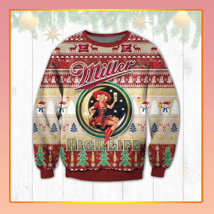 Miller Highlife Christmas Ugly Sweater1