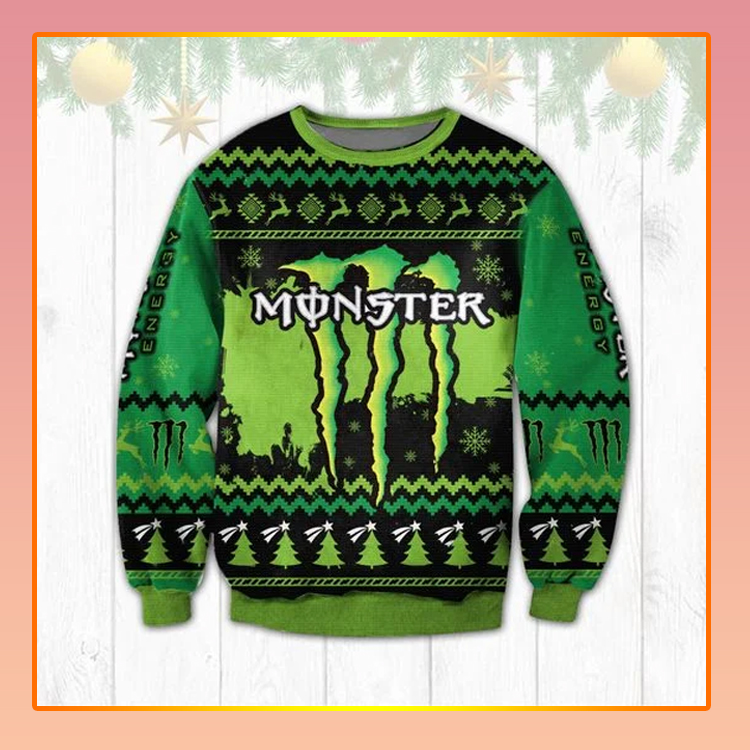 Monster Energy Christmas Ugly Sweater2