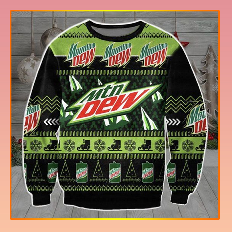 Mountain Dew Beer Christmas Ugly Sweater