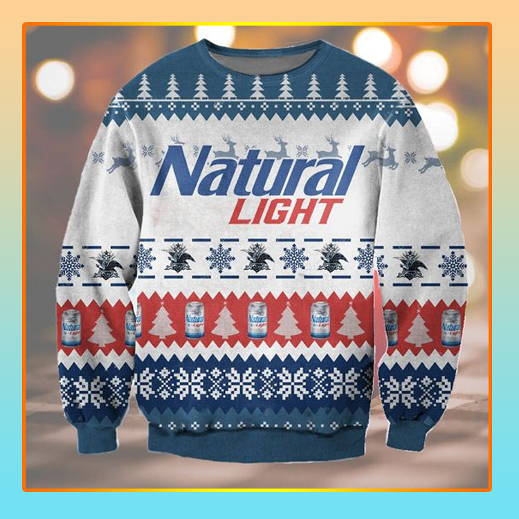Natural Light Beer Christmas Ugly Sweater1