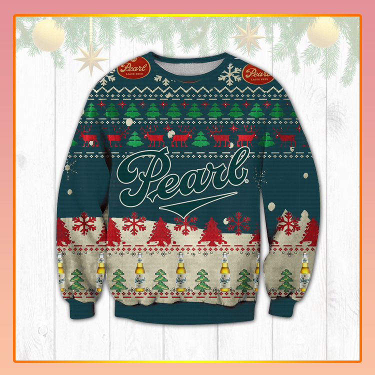Pearl Beer Christmas Ugly Sweater1