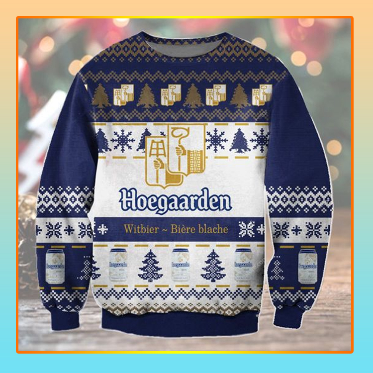 R95UIkWU Hoegaarden Beer Christmas Ugly Sweater1