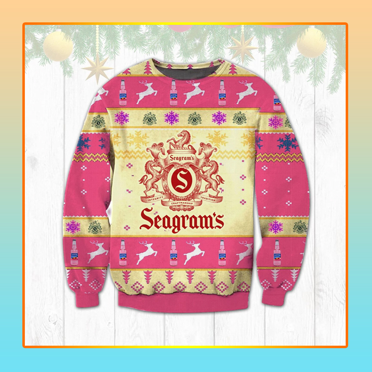 Seagrams Beer Christmas Ugly Sweater1