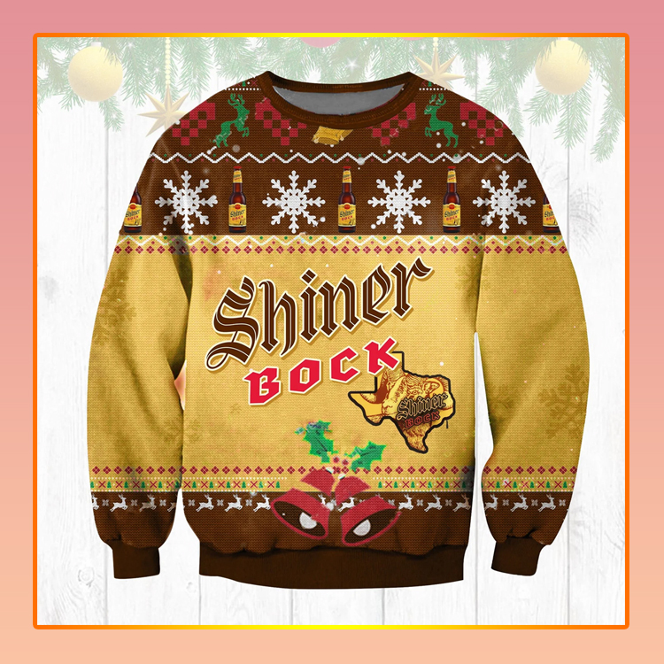 Shiner Bock Beer Christmas Ugly Sweater1