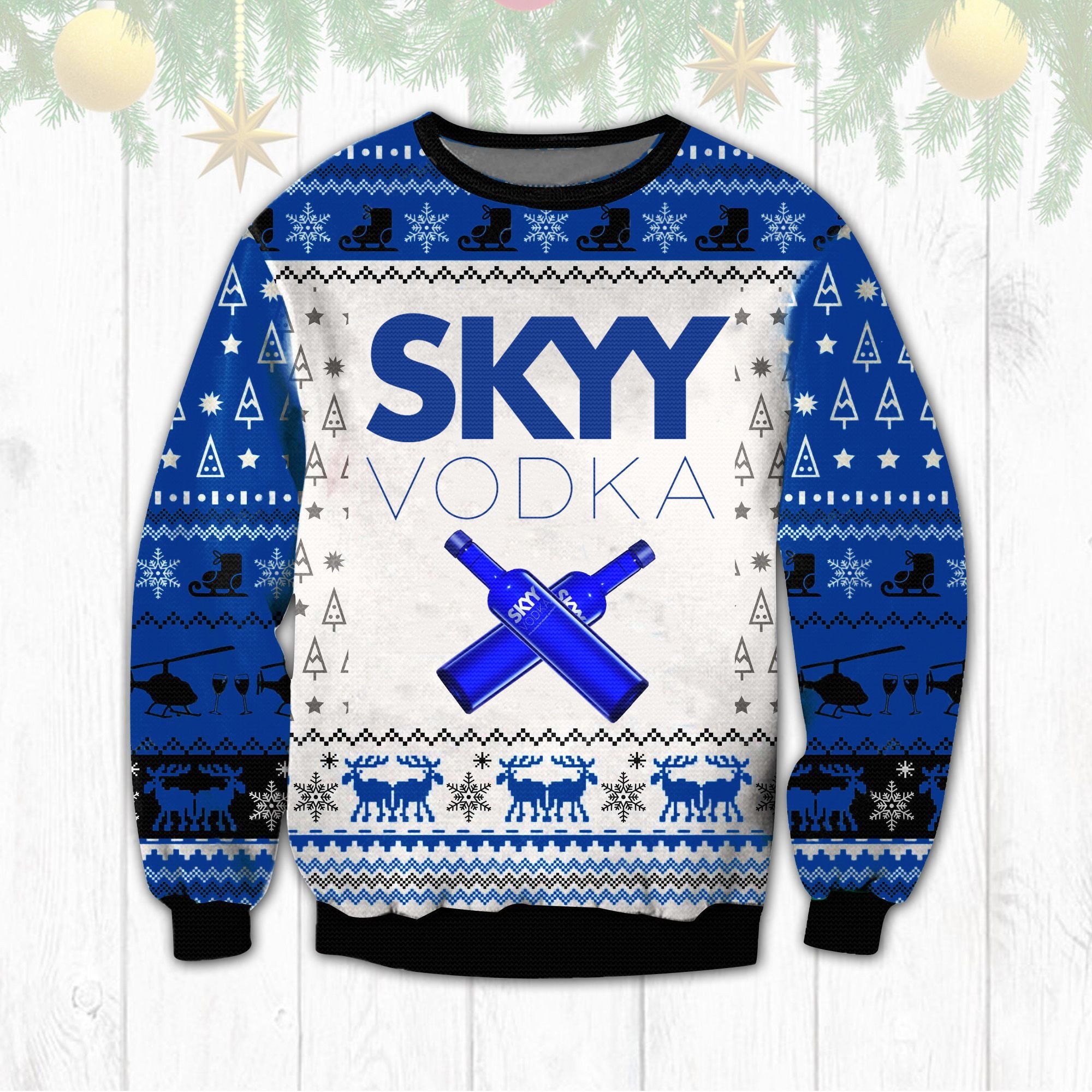 Skyy Vodka Beer Christmas Ugly Sweater