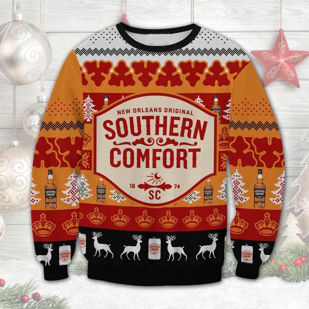 Southern Comdort Beer Christmas Ugly Sweater