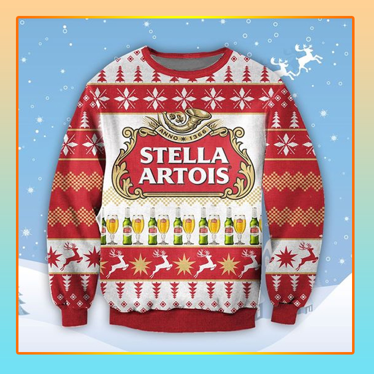 Stella Artois Beer Christmas Ugly Sweater1