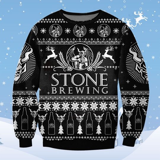 Stone Brewing Beer Christmas Ugly Sweater