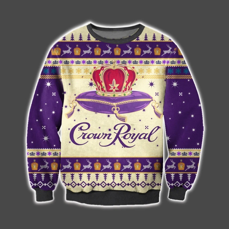 aYmfr0Er Crown Royal Christmas Ugly Sweater