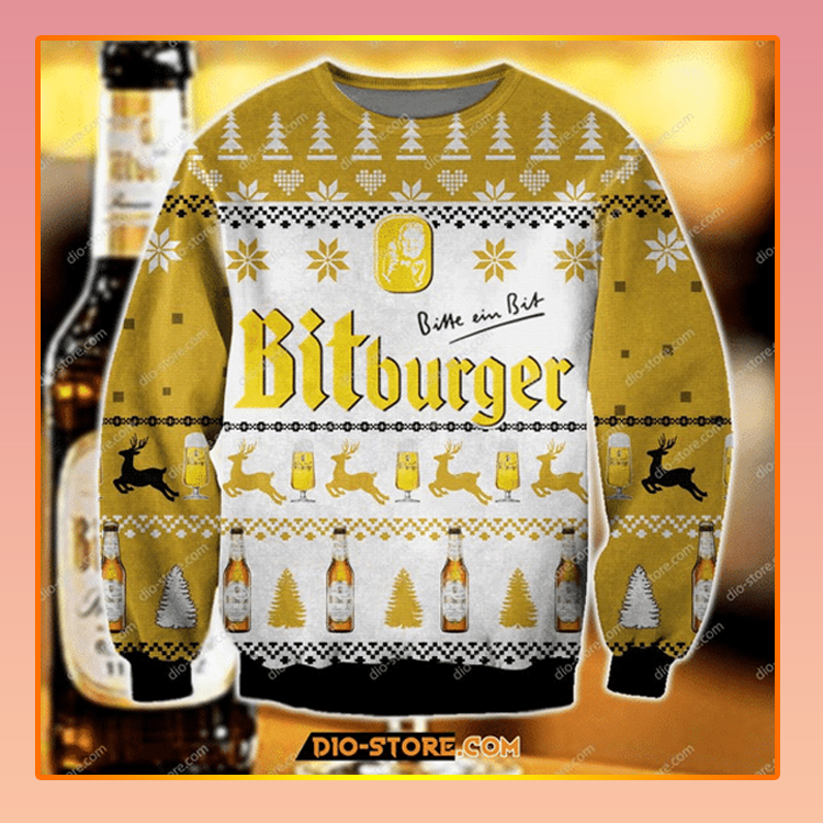 BEST Bitburger Beer Christmas Ugly Sweater 1