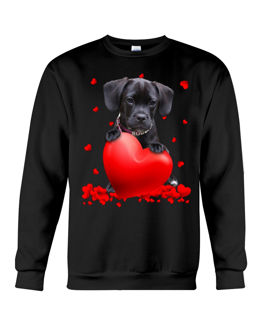 NEW Black Puggle Valentine Hearts shirt, hoodie 5 NEW Black Puggle Valentine Hearts shirt, hoodie - Image 5