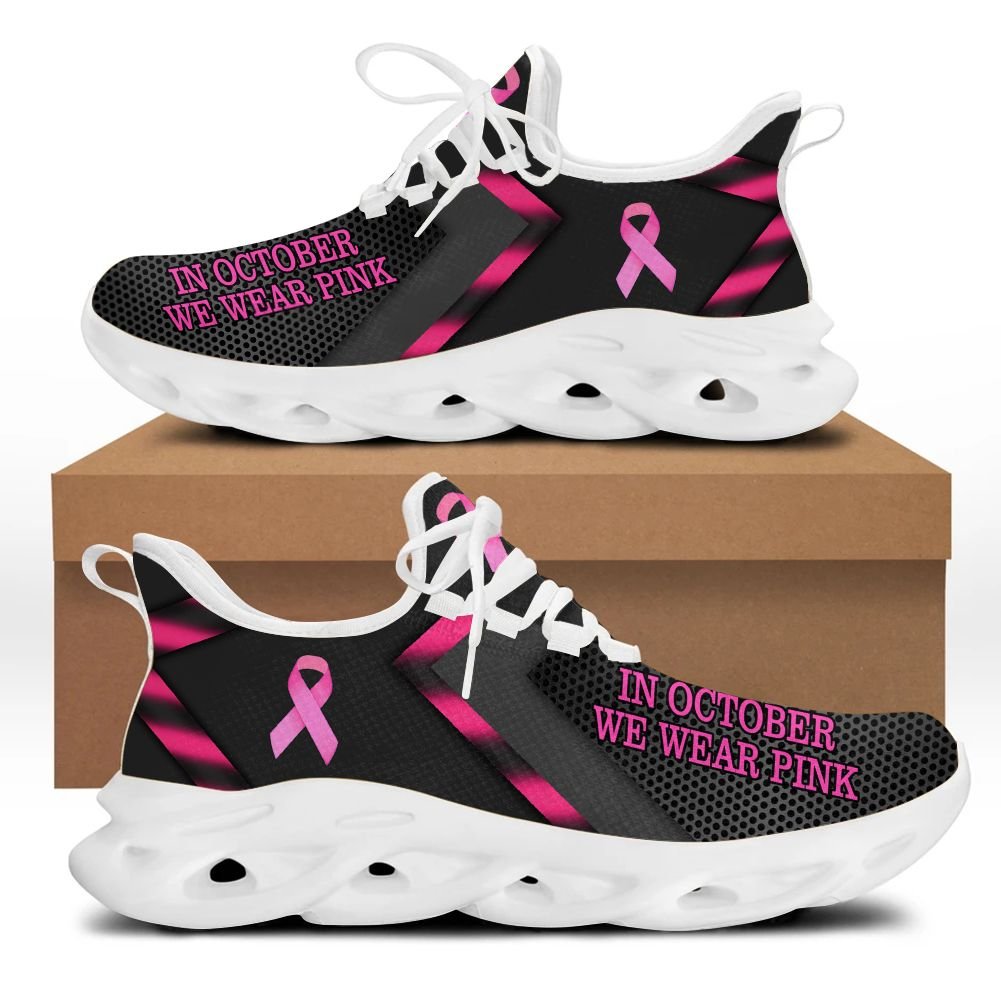NEW In October We Were Pink Breast Cancer clunky max soul Sneaker shoes 4