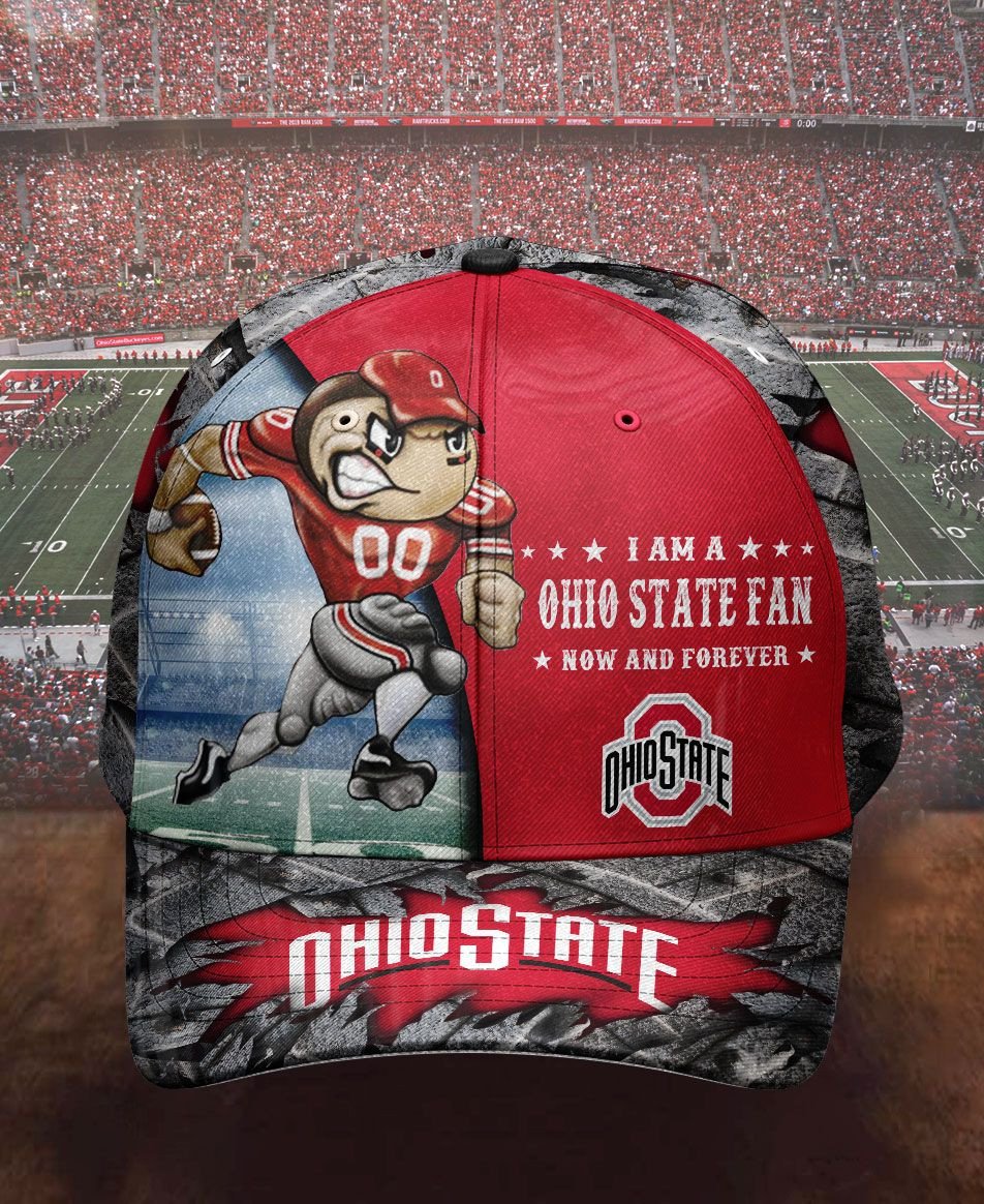 NEW I am a Ohio State Buckeyes fan now and forever hat cap 8