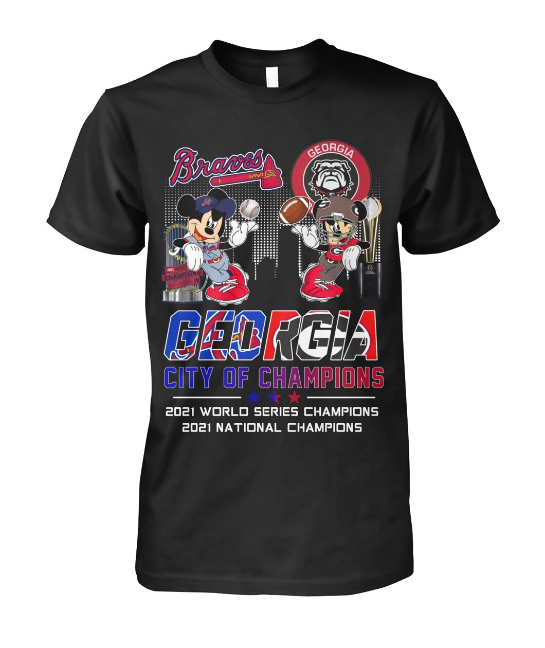NEW Mickey Mouse Georgia Bulldogs City of Champions shirt, hoodie 27