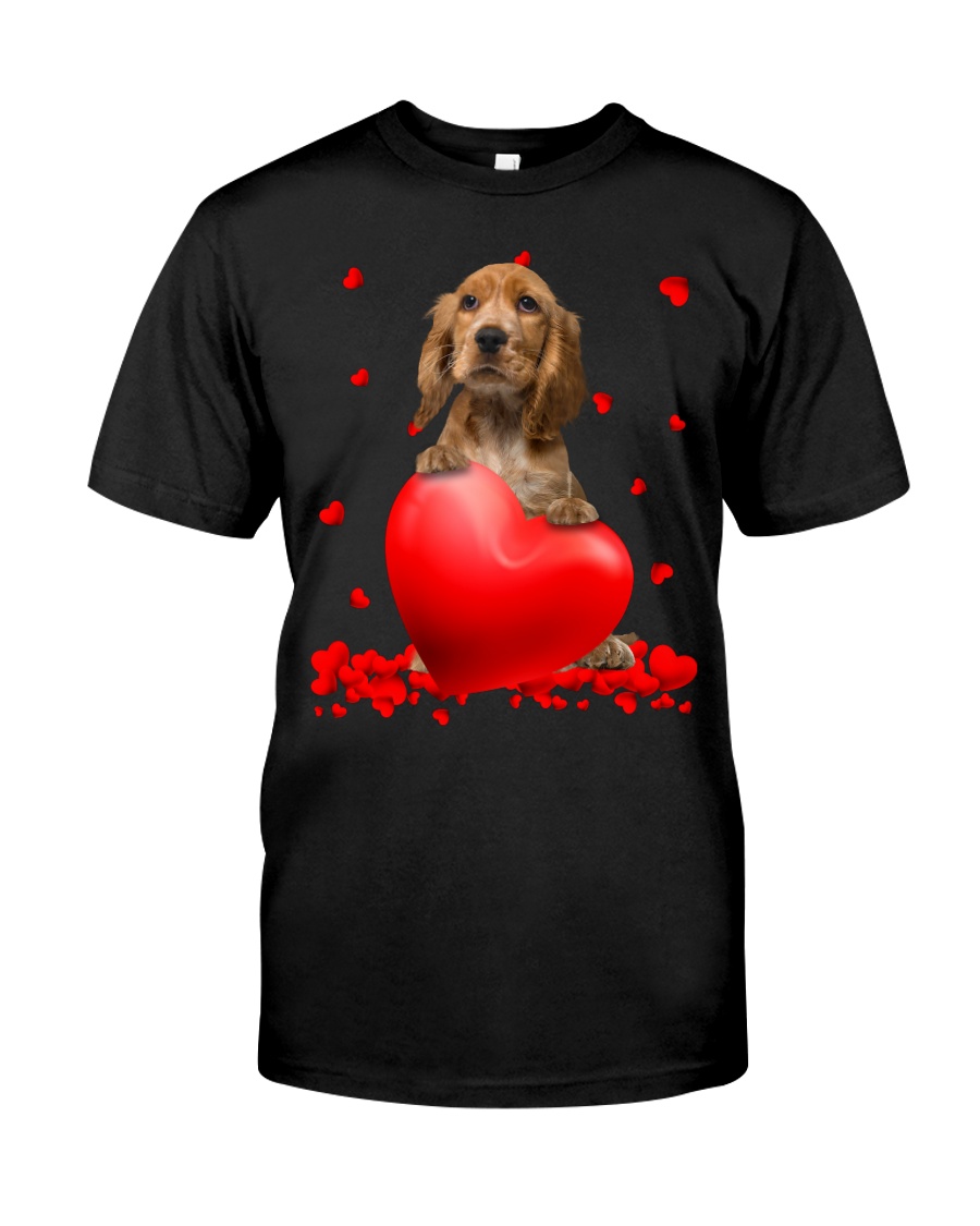 NEW English Cocker Spaniel Valentine Hearts shirt, hoodie 20