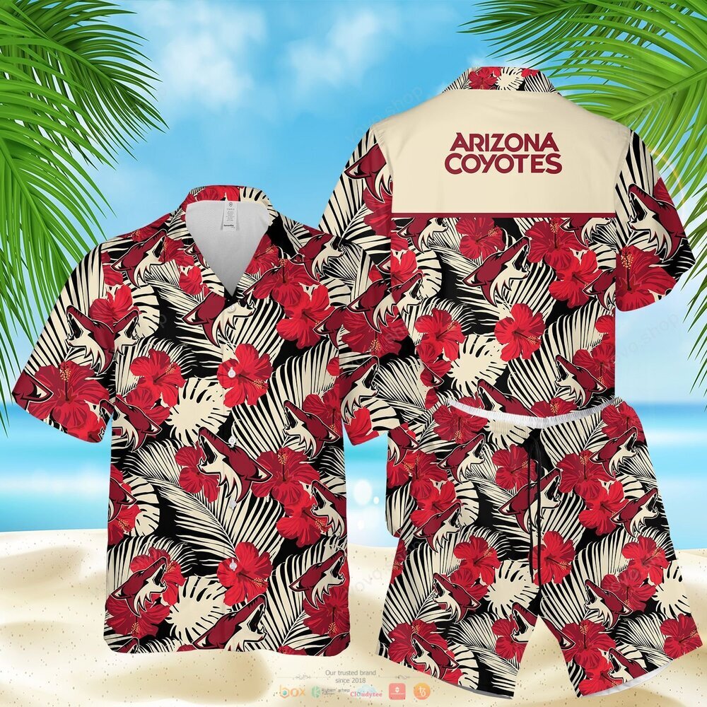 Arizona Coyotes NHL Hawaiian Shirt, shorts 6