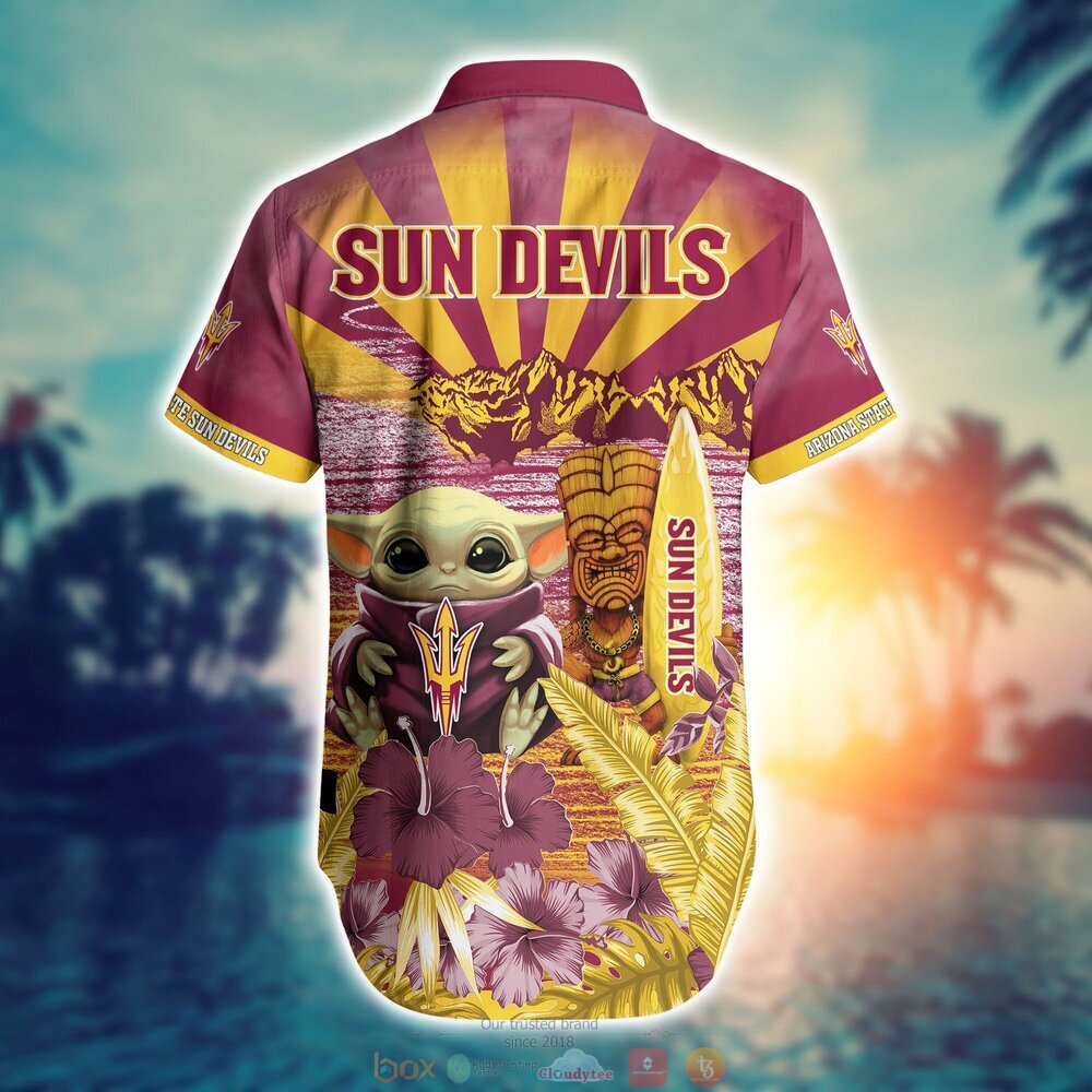 BEST Baby Yoda Arizona State Sun Devils NCAA Hawaiian Shirt, Shorts 3