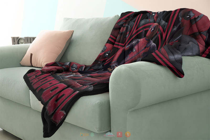 HOT Marvel Avengers Deadpool Blanket 4 HOT Marvel Avengers Deadpool Blanket - Image 4