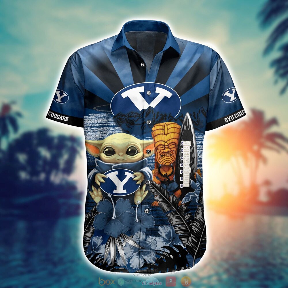 BEST Baby Yoda BYU Cougars NCAA Hawaiian Shirt, Shorts 2