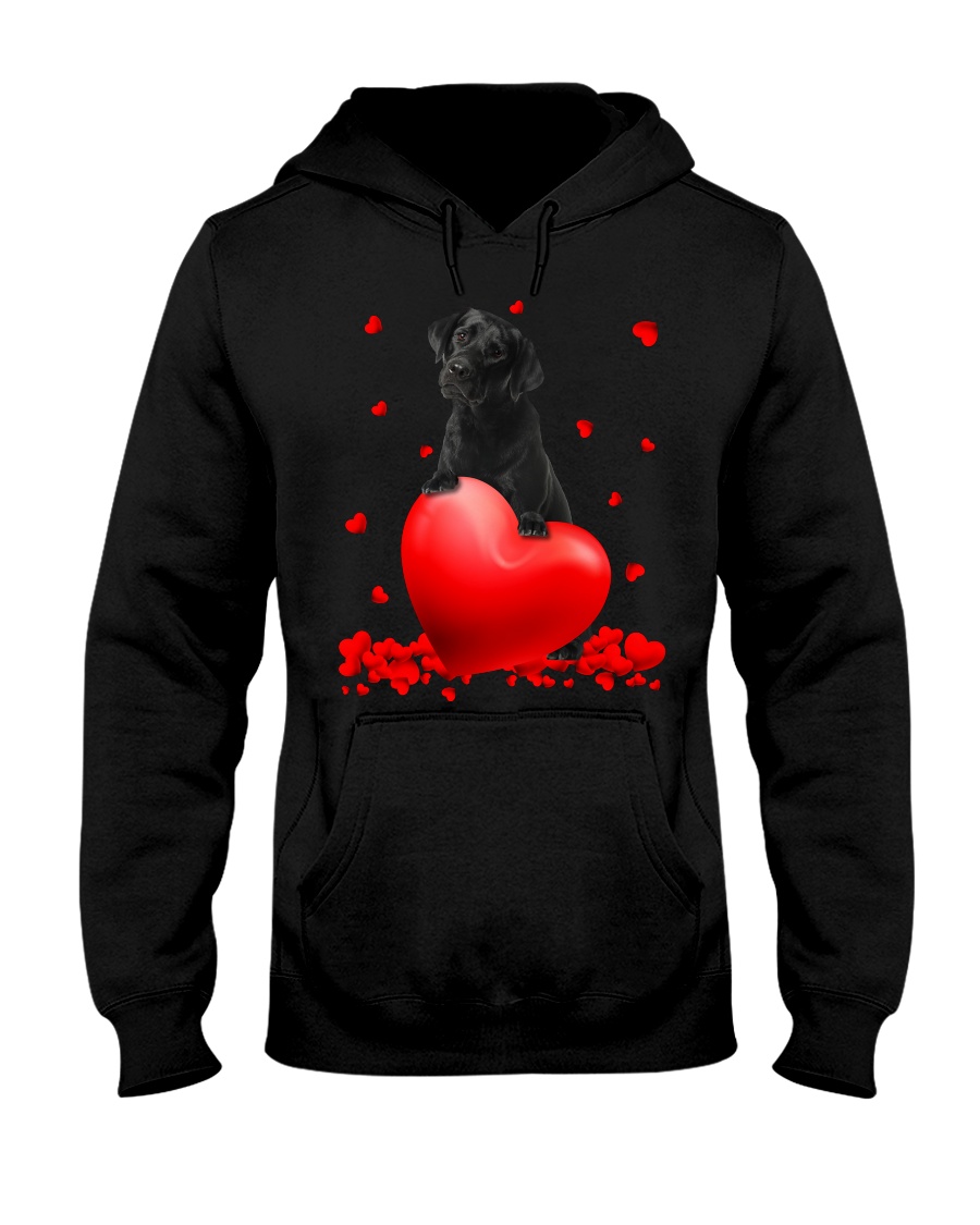 Black Labrador Valentine Hearts shirt, hoodie 16