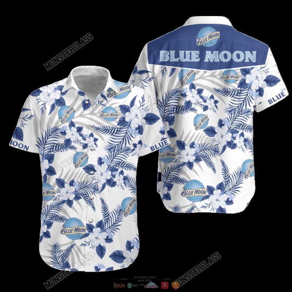 Blue Moon Tropical Plant Hawaiian Shirt, Shorts 4