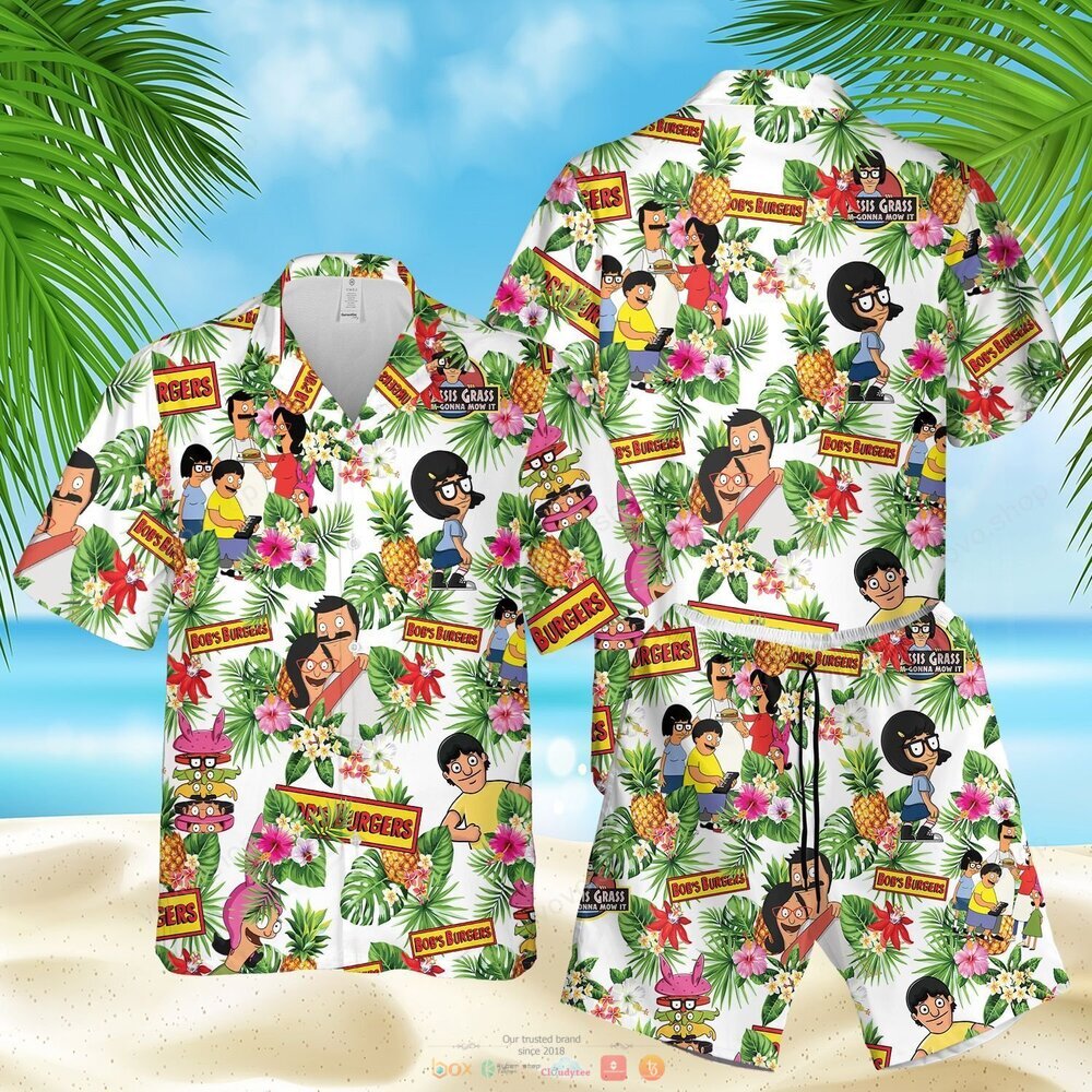 Bob's Burgers pineapple Hawaiian Shirt, shorts 4