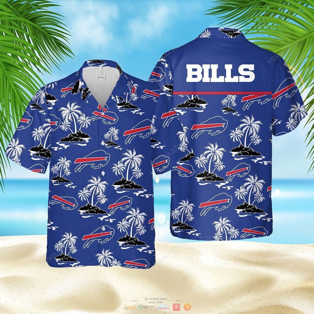Buffalo Bills NFL blue Hawaiian Shirt, shorts 7