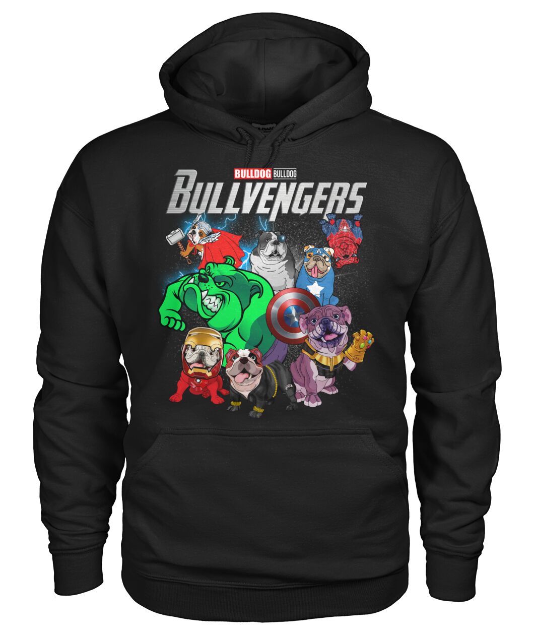 Bulldog Bullvengers 3D Hoodie, Shirt 9