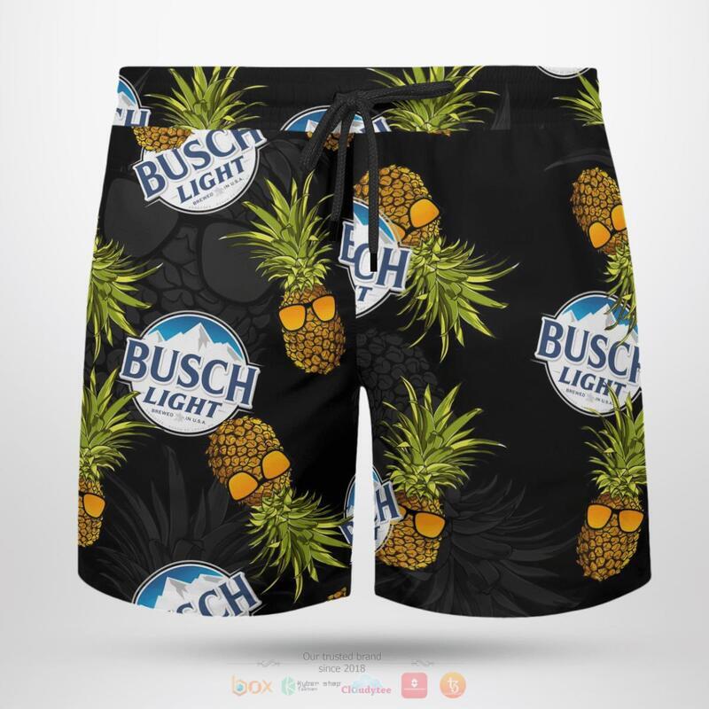 BEST Beer Busch Light Pineapple Black Hawaiian short 6 BEST Beer Busch Light Pineapple Black Hawaiian short - Image 6