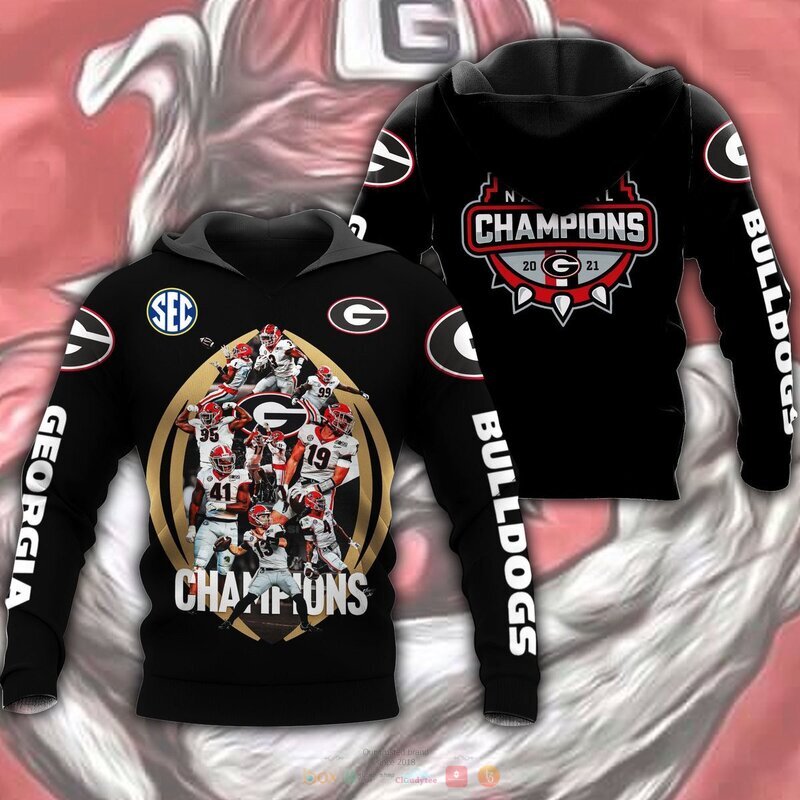 HOT NCAA Champion Georgia Bulldogs Black shirt, hoodie 8