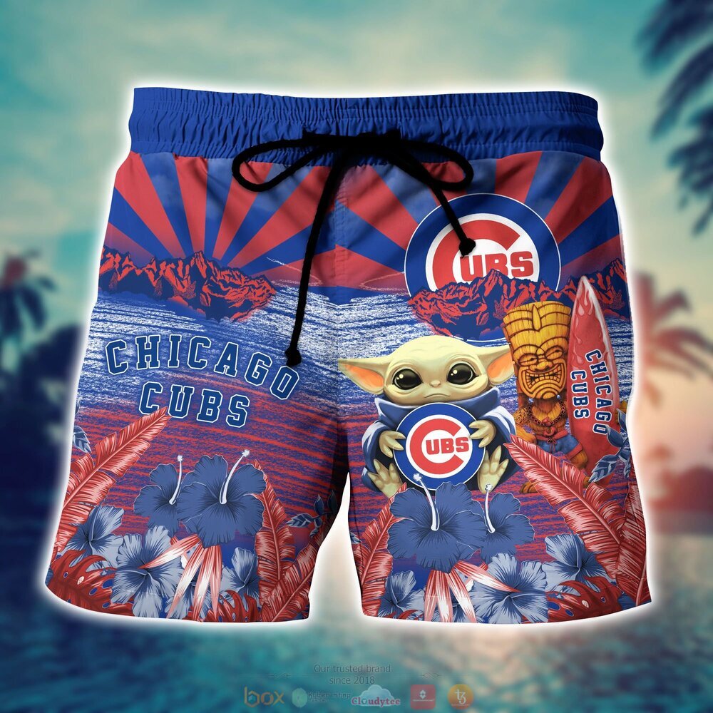 BEST Baby Yoda Chicago Cubs MLB Hawaiian Shirt, Shorts 7