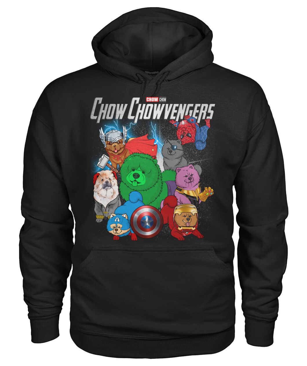 Chow Chowvengers 3D Hoodie, Shirt 8