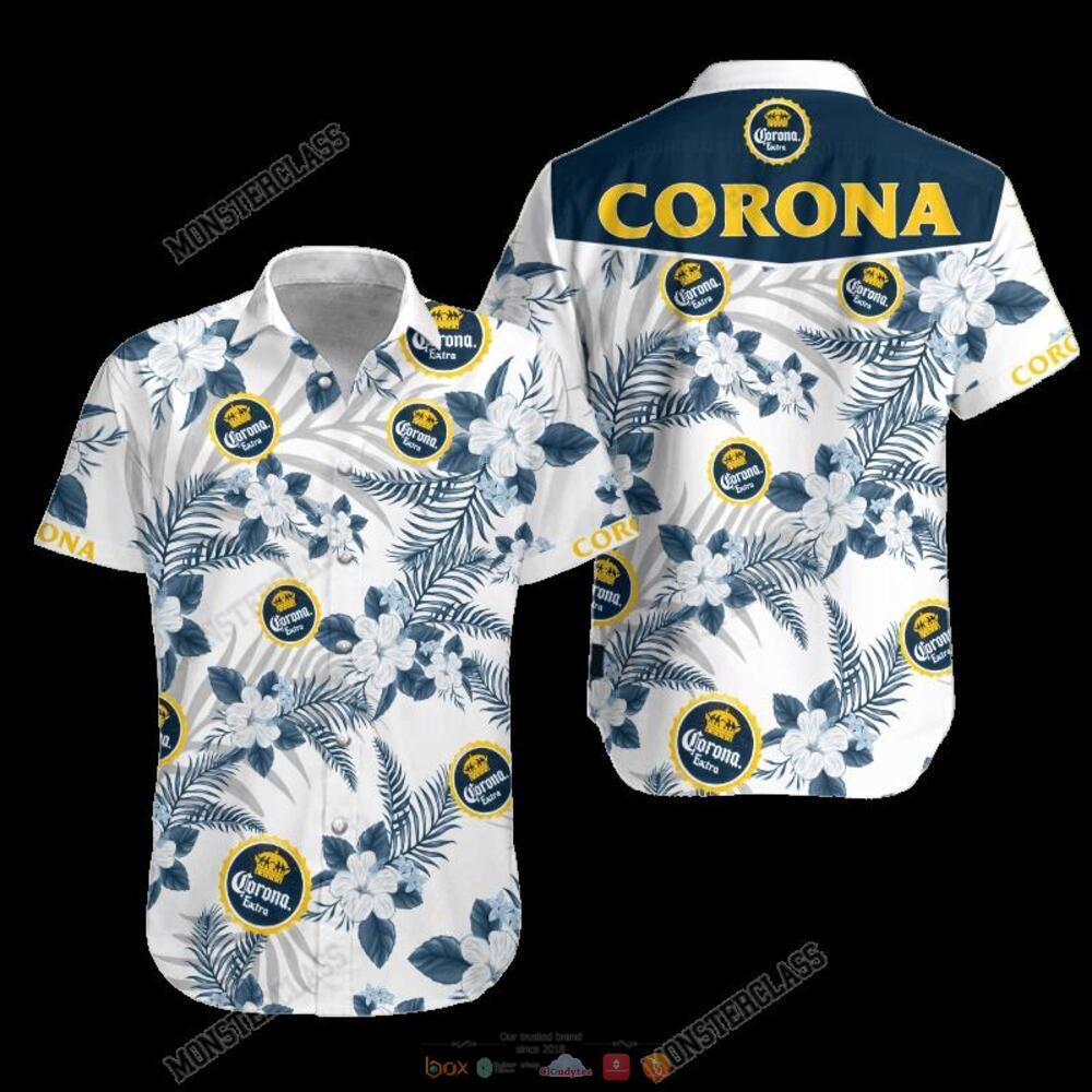 Corona Extra Tropical Plant Hawaiian Shirt, Shorts 4