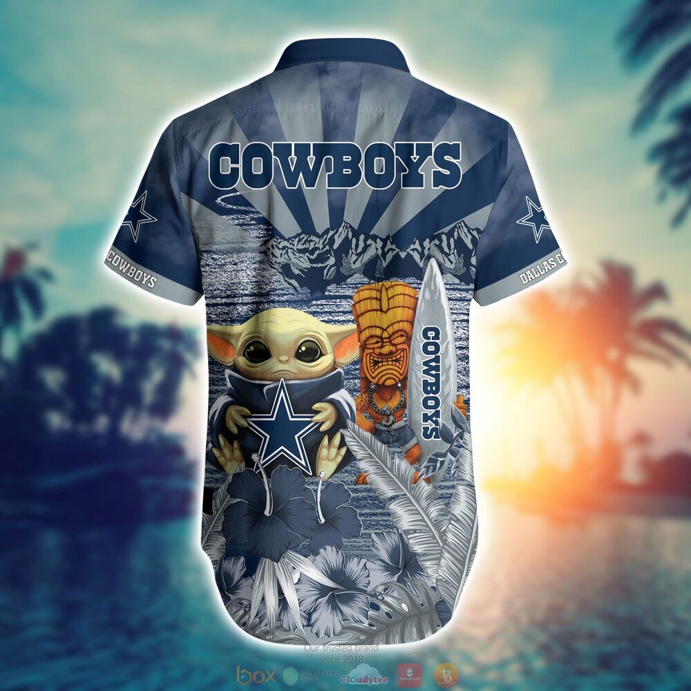 BEST Baby Yoda Dallas Cowboys NFL Hawaiian Shirt, Shorts 3